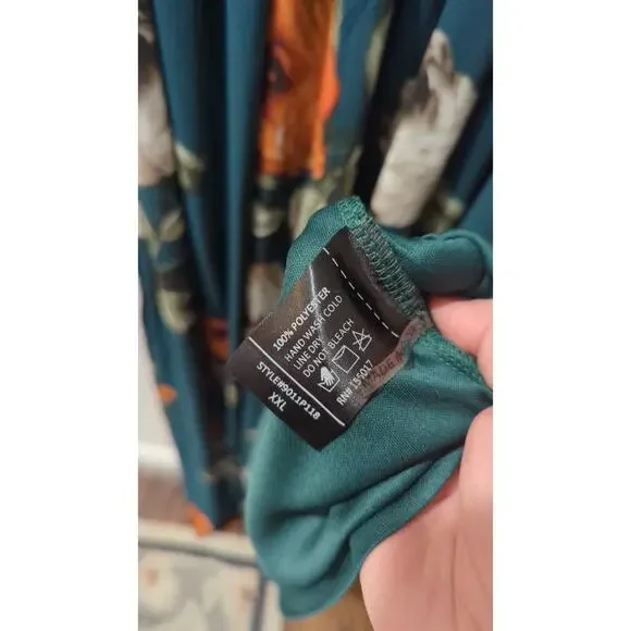 Baltic Born Lydia Deep Topaz Floral Maxi Dress NWT - Picture 6 of 6